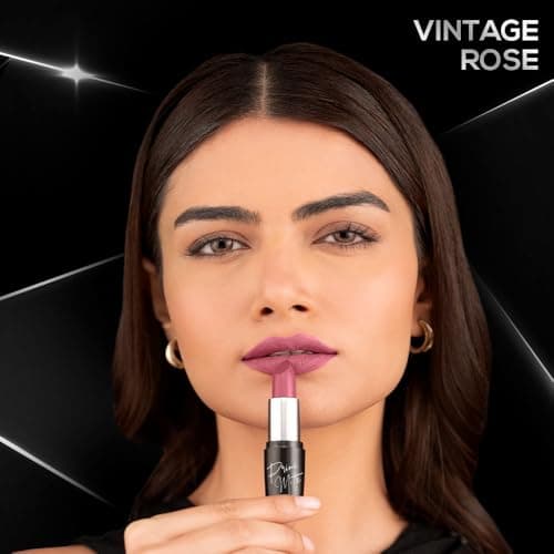 RENEE Prime Matte Lipstick - Vintage Rose, Lightweight & Long-Lasting Formula, Creamy Matte Finish, One Swipe Application, Non-Drying, Vitamin E Infused, 4.5Gm