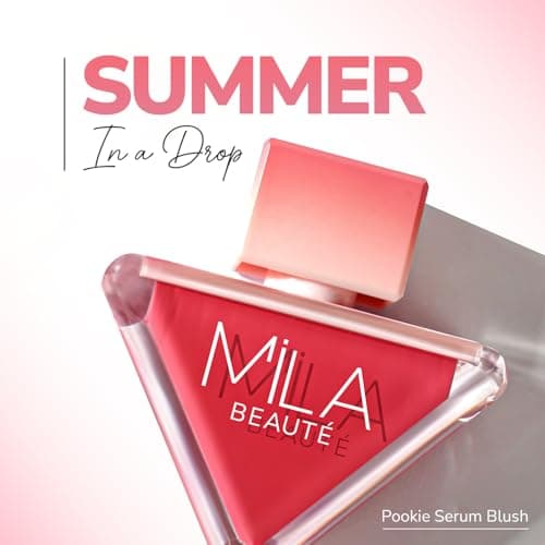 Mila Beauté Pookie Serum Liquid Blush for Face Makeup | Highly Pigmented & Easily Blendable Blusher | Non Drying Formula with Orange Peel Extracts | Suitable for Indian Skin Tones - So Pookie