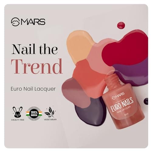 MARS EURO Nail Lacquer | Glossy Gel Finish | Rich Pigmentation | Chip Free | Quick Drying Formula | Long Lasting Nail Polish for Women (3 * 6.0 ml) (SET-03)