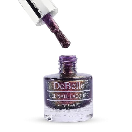 DeBelle Mermaid Collection (Chrome Iridescent Nail Polish Shades) (Magical Marina, 8ml (Pack of 1)) Purple Glitter Finish Shade