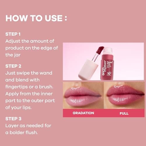 Earth Rhythm Tender Tint for Lip & Cheek with Pure Plant Pigments 10 H Stay - Rosé