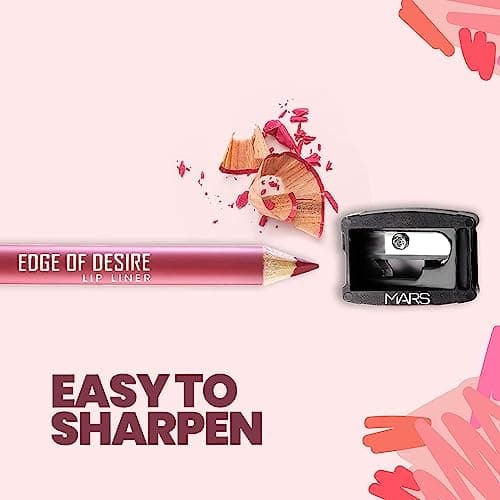 MARS Matte Lip Liner | One Swipe Smooth Application | Long Lasting Lip Pencil (1.4gm) (04-SCANDALOUS BROWN)