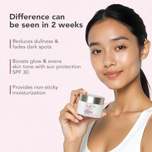 O3+ Radiant Day Cream SPF 30 | For Glowing, Even Skin Tone | Moisturises & Protects All Skin Types 50g