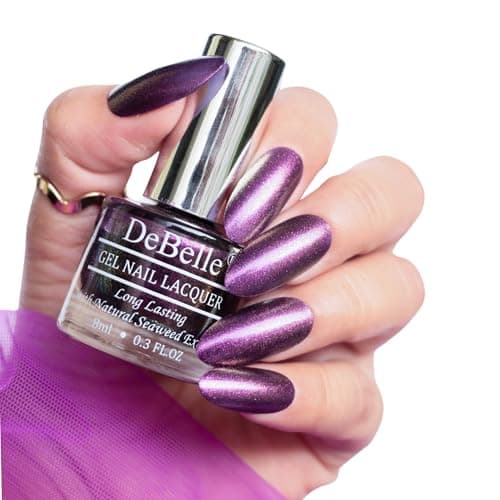 DeBelle Mermaid Collection (Chrome Iridescent Nail Polish Shades) (Magical Marina, 8ml (Pack of 1)) Purple Glitter Finish Shade