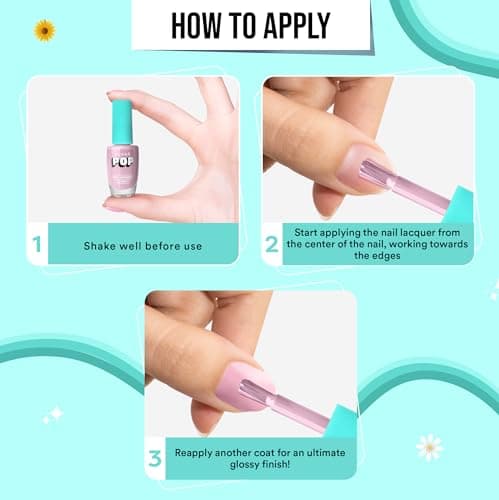 SUGAR POP Nail Lacquer 08 Silk Stockings (Cool Toned Nude) | Dries In 45 Seconds | Chip-Resistant | Glossy Finish | High Shine | Nail Polish For Women, 10 ml