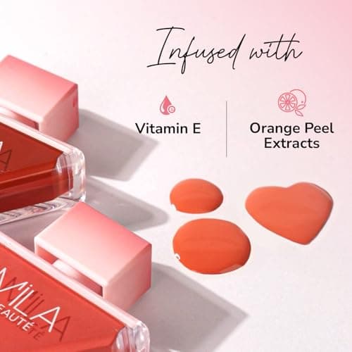 Mila Beauté Pookie Serum Liquid Blush for Face Makeup | Highly Pigmented & Easily Blendable Blusher | Non Drying Formula with Orange Peel Extracts | Suitable for Indian Skin Tones - So Pookie