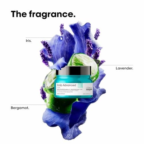 L’Oréal Professionnel Scalp Advanced Anti-Oiliness 2-In-1 Deep Purifier Clay 250gms| For Very Oily Scalps | Purifies the Scalp Deeply with 3% AHA & 6% Clay | For Men & Women