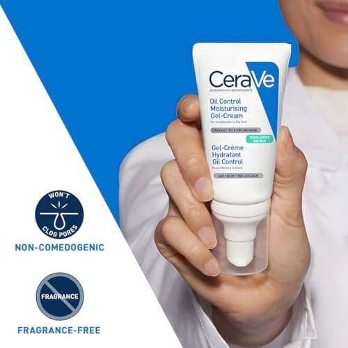 CeraVe Oil Control Gel Cream lightweight Moisturizer for Oily & Combination Skin with Ceramides, Hyaluronic Acid & Niacinamide | Dermatologist Recommended (52ml)