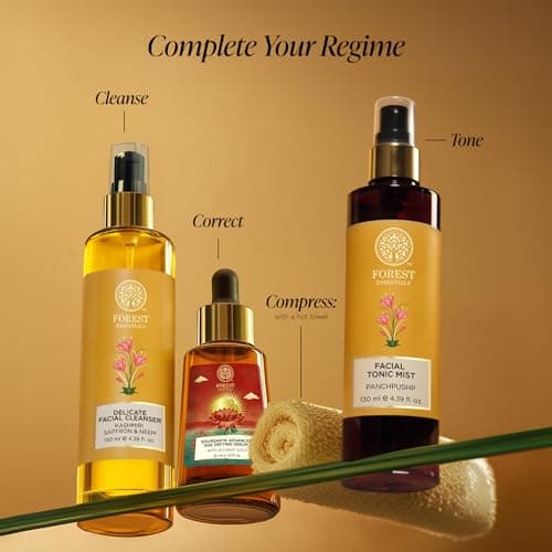 Forest Essentials Soundarya Anti Ageing Serum with 24K Gold | Ayurvedic Face Serum for Clarity, Pigmentation, Firming & Toning the Skin | With Pure Gold & Herbal Extracts