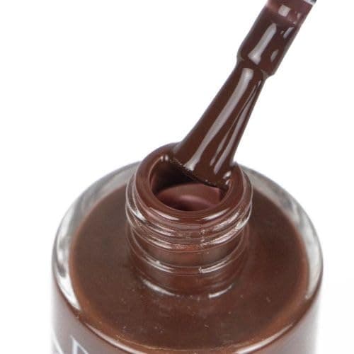 DeBelle Gel Nail Lacquer Cocoa Harvest (Dark Brown) 8ml - Enriched with natural Seaweed Extract, cruelty Free, Toxic Free Glossy Finish