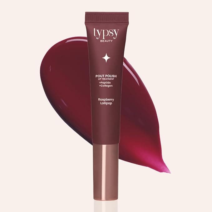 Typsy Beauty Pout Polish Peptide Lip Treatment Balm-Raspberry Lollipop