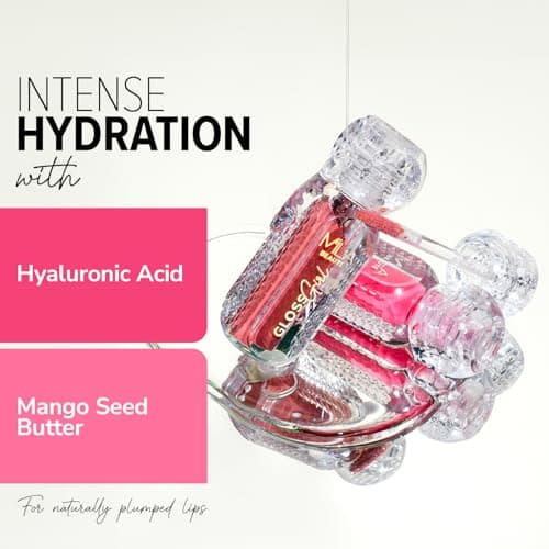 MILA BEAUTÉ Gloss Girl Lip Gloss|Enriched With Mango Seed Butter & Hyaluronic Acid |Light Weight & Non-Sticky Formula|Gives Fuller-Lip Effect & Extra Hydration | High Shine Finish-My Choice, 2.8 Ml
