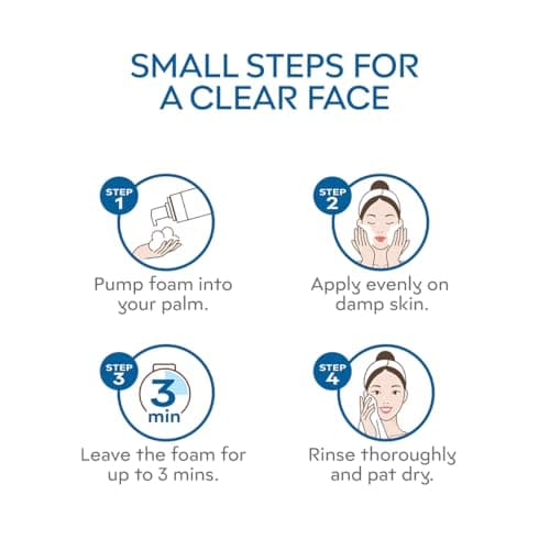 Sebamed Clear Face Cleansing Foam for Acne prone Skin 150 ml I pH 5.5 I Gentle, Effective hydrating cleanser for pimples | Face wash |men & womenl Oil Free l Clinically proven l Toxin free