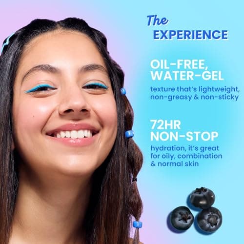 DOT & KEY 72Hr Hydrating Gel + Probiotics Moisturizer For Face With Hyaluronic Acid, Kombucha & Rice Water Lightweight Gel Oil Free Moisturizer | For Oily, Dull & Uneven Skin Tone I For All Skin Types | 60Ml