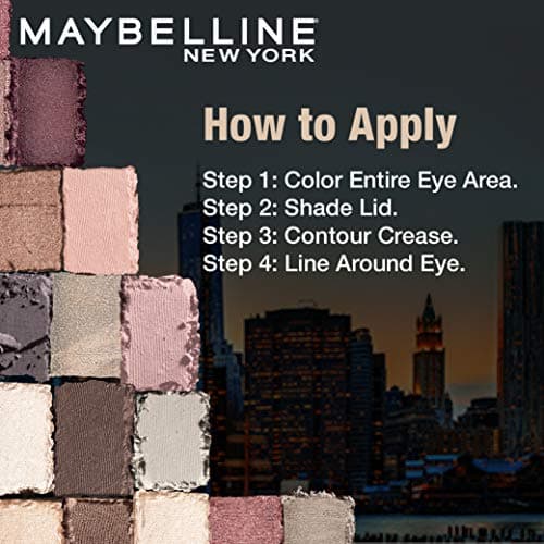 Maybelline New York The Blushed Nudes Eyeshadow Palette - Blush, 12 Highly Blendable Shades, Matte and Sheen Colours. The Blushed Nudes Eyeshadow Palette comes with Highly Pigmented Formula | 9g
