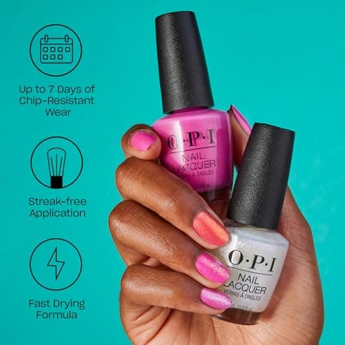 O.P.I Nail Lacquer 15 ml nail polish Long-Lasting, Glossy Nail Polish | Fast Drying, Chip Resistant
