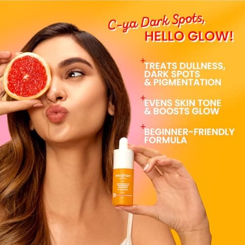 DOT & KEY 10% Vitamin C + E Serum with 5% Niacinamide,for Glowing Skin,Fades Dark Spots & Hyperpigmentation,Infused with Blood Orange & Pumpkin,Targets Dull & Uneven Skin,For All Skin Types,20ml