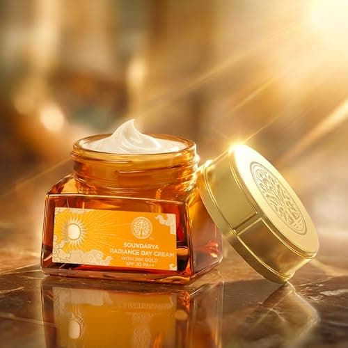 Forest Essentials Bestselling Soundarya Radiance Day Cream with 24K Gold & SPF 30 PA++ | Anti Ageing Moisturiser for Glowing Skin | For all skin types