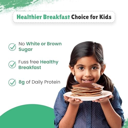 Little Joys Millet Pancake Mix | 8g Protein | Zero Refined Sugar | Chocolate Flavour | With Oats, Ragi, Jowar & Millets | No Maida, No Preservatives 150g