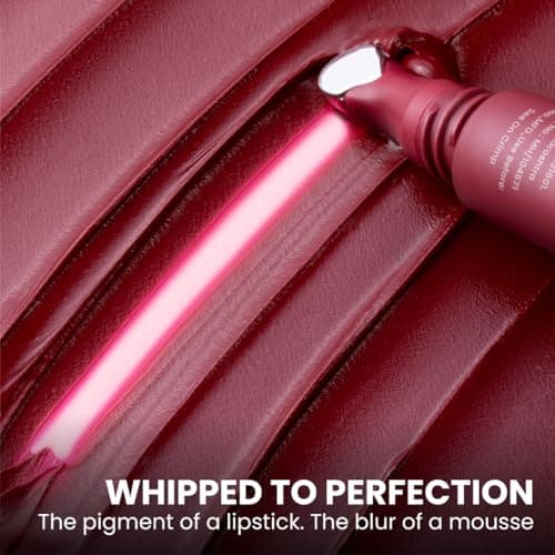 Typsy Beauty Pout Cloud Matte Lip Balm | Blurring Finish, Tinted Lip Balm with Peptides, Ceramides & Vitamin C & E | Rich colour payoff with long-lasting stain I Plum - Mulberry Mochi 05| 8g