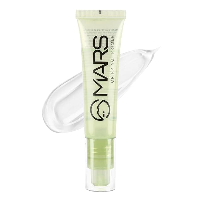MARS Glow O' Clock Gel Primer for Face Makeup | Enriched with Green Tea Extracts | Dewy Primer | Long Lasting | Power Grip | Ideal for Dry Skin (30ml)
