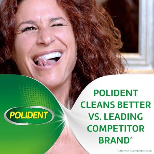 Polident 3 Minute Triple Mint Antibacterial Denture Cleanser