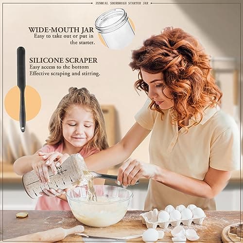 Sourdough Starter Jar, Sourdough Starter Kit, Sourdough Bread Baking Supplies