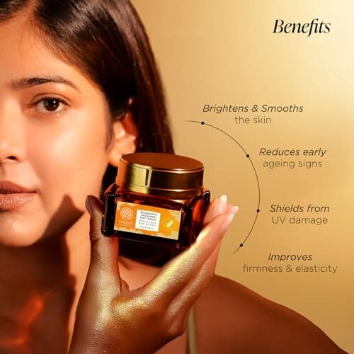 Forest Essentials Bestselling Soundarya Radiance Day Cream with 24K Gold & SPF 30 PA++ | Anti Ageing Moisturiser for Glowing Skin | For all skin types