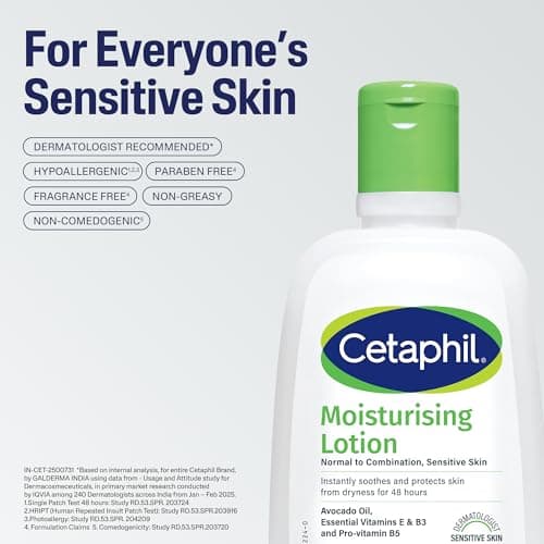 Cetaphil Moisturising Lotion 118 ml for Dry to Normal & Sensitive Skin