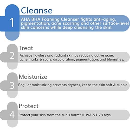 The Derma Co 3% AHA+BHA Foaming Daily Face Wash -100 ml | Controls Acne | Gently Exfoliates