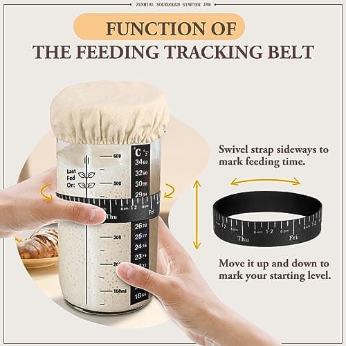 Sourdough Starter Jar, Sourdough Starter Kit, Sourdough Bread Baking Supplies