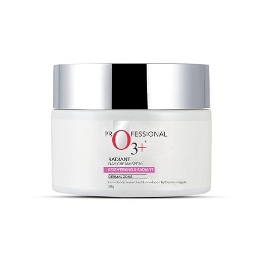O3+ Radiant Day Cream SPF 30 | For Glowing, Even Skin Tone | Moisturises & Protects All Skin Types 50g