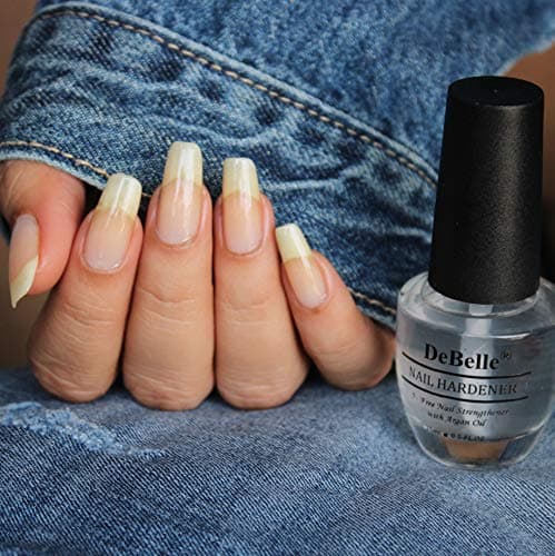DeBelle Nail Care Nail Polish | Transparent| Enriched with Argan Oil| 15ml (Nail Hardener)