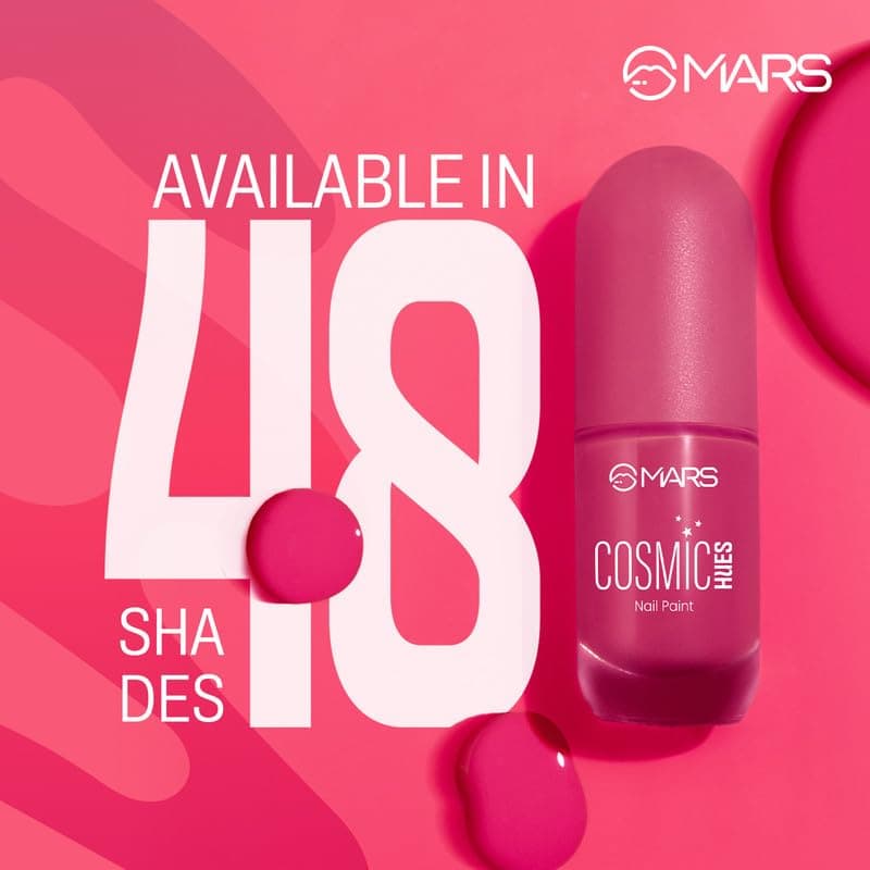 MARS Cosmic Hues Nail Paint (10.0 ml) (41-TWILIGHT) | Intense Color | Ultra-Glossy Shine | Long-Lasting & Chip-Resistant | Non-Sticky | Quick-Drying Formula