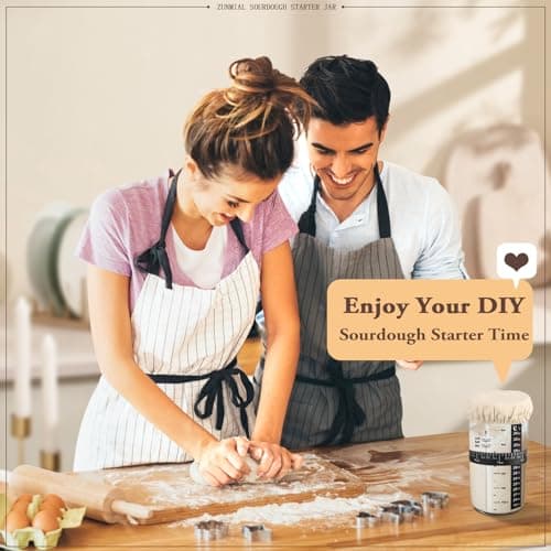 Sourdough Starter Jar, Sourdough Starter Kit, Sourdough Bread Baking Supplies