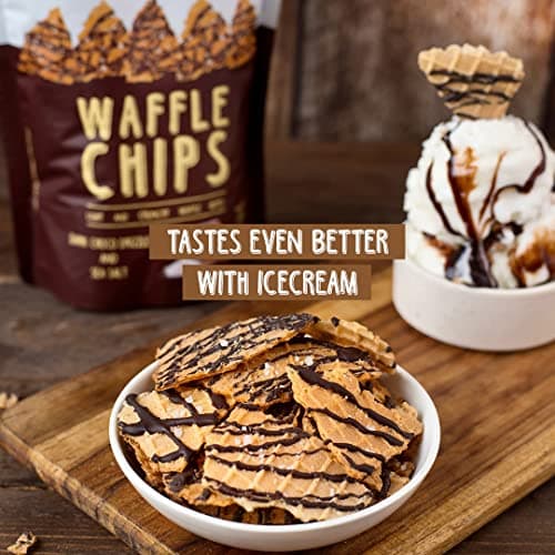 Waffle Mill - Chips - Combo Pack - Milk Chocolate Dark Choco Drizzle + Milk Choco Drizzle - Pack Of 2-170Gm