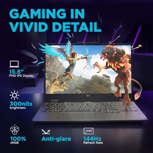 Lenovo LOQ AMD Ryzen 5 7235HS | NVIDIA RTX 3050 6GB (16GB RAM/512GB SSD/144Hz Refresh Rate/15.6" (39.6cm)/Windows 11/Office Home 2024/3 Mon. Game Pass/Grey/2.4Kg), 83JC00LRIN AI Gaming Laptop