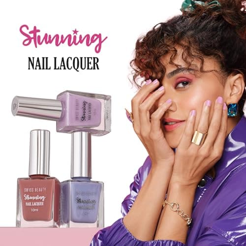 SWISS BEAUTY Stunning Matte Finish Nail Lacquer | Chip Resistant, Quick Drying Nail Paint | Highly Pigmented With High Shine Nail Polish | Shade - Brown Teddy,10 Ml