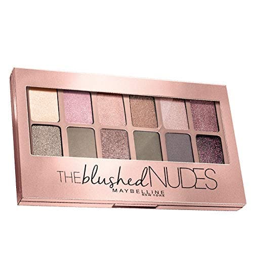 Maybelline New York The Blushed Nudes Eyeshadow Palette - Blush, 12 Highly Blendable Shades, Matte and Sheen Colours. The Blushed Nudes Eyeshadow Palette comes with Highly Pigmented Formula | 9g