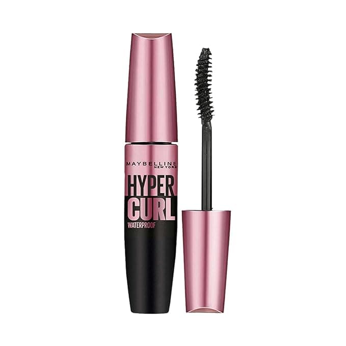 Maybelline New York Mascara, Highly Pigmented Colour, Long-lasting, Waterproof, Hypercurl , Black, 9.2ml