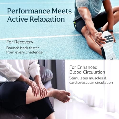 Caresmith Revive Leg Compression Massager with Powerful Controller | 4 Targeted Zones with 4 Modes | Foot Massager Machine for Pain Relief | Blood Circulation Massager