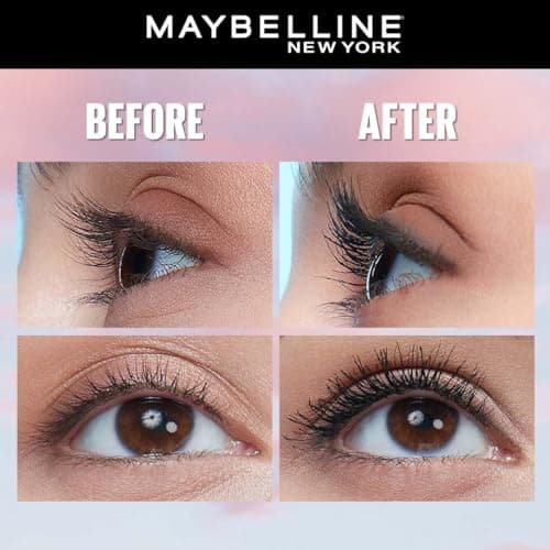 Maybelline New York Lash Sensational Sky High Mascara, Very Black, Lengthening and Volumizing Mascara With Bamboo Extract & Fibres, Ophthalmologist tested and Waterproof | 6ml