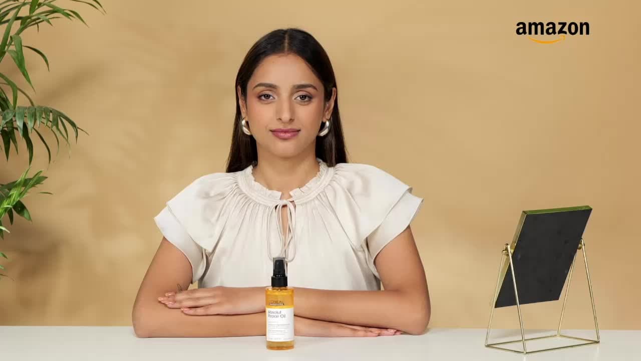 L'Oreal Professionnel Absolut Repair 10-in-1 Multi-Benefit Hair Serum for Dry Frizzy Hair - 90ml | L'Oreal Serum for dry and damaged hair| Provides softness and shine | With Wheat Protein