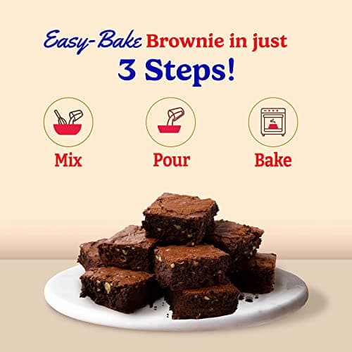 Betty Crocker Triple Chocolate Brownie Instant Cake Mix Powder| Cake Mix for Kids| No-Preservatives|425g