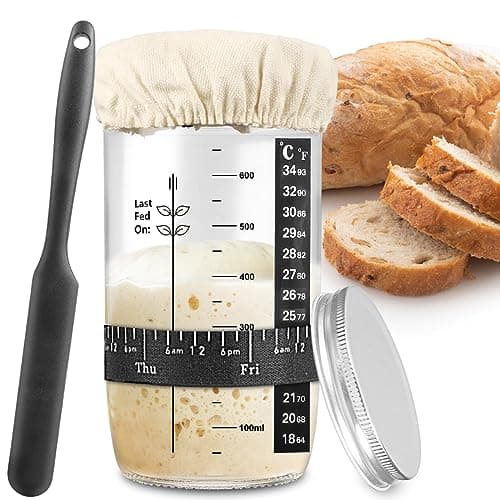 Sourdough Starter Jar, Sourdough Starter Kit, Sourdough Bread Baking Supplies