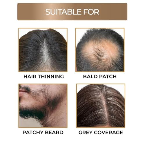 Streax Hair Root Touch Up for Grey Hair, Black – 4gm | Root Cover Up Hair Powder I Covers Grey Hair & Bald Patches | Instant Hair Colour Touch Up, Root Concealer for Natural Black Hair