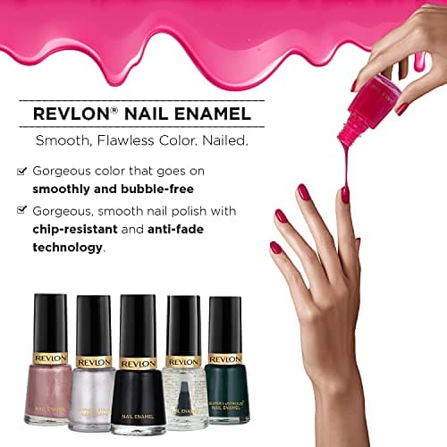 REVLON Glossy Finish Nail Enamel, Peacock Blue, 8ml
