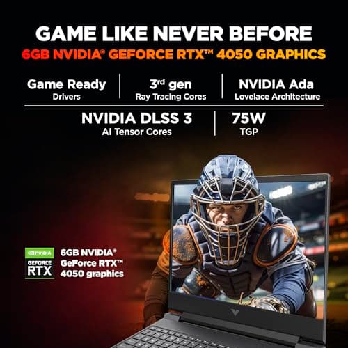 HP Smartchoice Victus, 13th Gen i7-13620H, 6GB RTX 4050, 16GB DDR4(Upgradeable) 512GB SSD, 144Hz, 300nits, FHD, 15.6''/39.6cm, Win11, M365* Office24, Mica Silver, 2.3kg, fa2100/03/04tx, Gaming Laptop