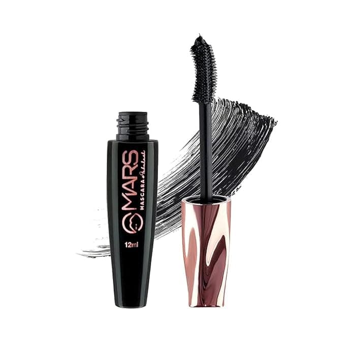 MARS Fabulash Volumizing Mascara | Up to 18 Hours Stay | Waterproof with Intense Jet Black Color (12ml) (Black)
