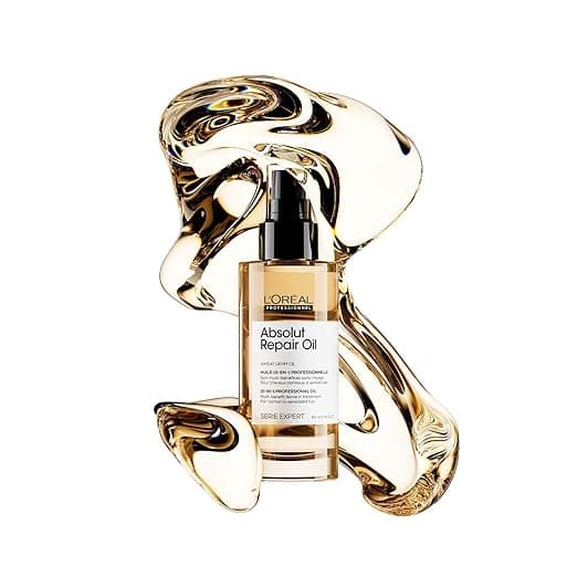 L'Oreal Professionnel Absolut Repair 10-in-1 Multi-Benefit Hair Serum for Dry Frizzy Hair - 90ml | L'Oreal Serum for dry and damaged hair| Provides softness and shine | With Wheat Protein